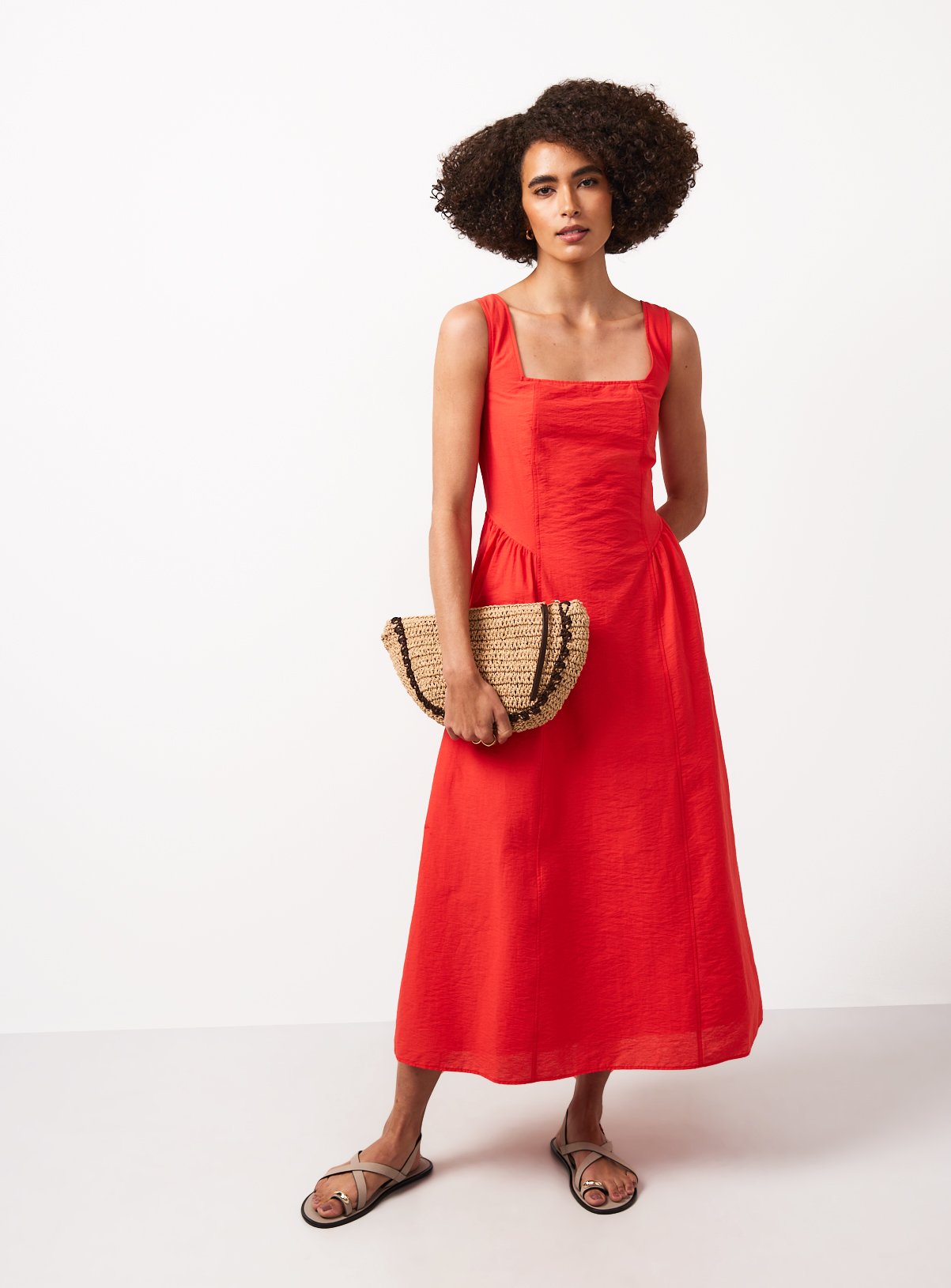 Red Midi Tennis Dress 16 - Image 1 thumbnail